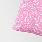 Colorful abstract fun line doodle art pattern Pillow Sham Gallery Image 4