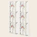 Birch Trees and Cardinal Wallpaper Gallery Image 2