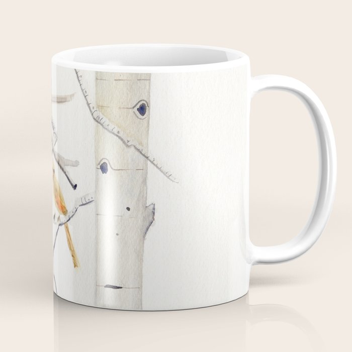 Birch Trees and Cardinal Coffee Mug Gallery Image 1