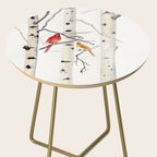 Birch Trees and Cardinal Side Table Gallery Image 2