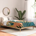 Santa Fe Oasis Desert Landscape with Plants Comforter Gallery Image 2