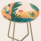 Santa Fe Oasis Desert Landscape with Plants Side Table Gallery Image 2