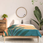 Santa Fe Oasis Desert Landscape with Plants Comforter Gallery Image 3
