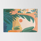 Santa Fe Oasis Desert Landscape with Plants Rug Gallery Image 2