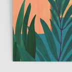 Santa Fe Oasis Desert Landscape with Plants Poster Gallery Image 3