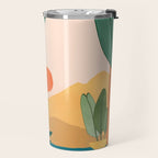 Santa Fe Oasis Desert Landscape with Plants Travel Mug Gallery Image 2