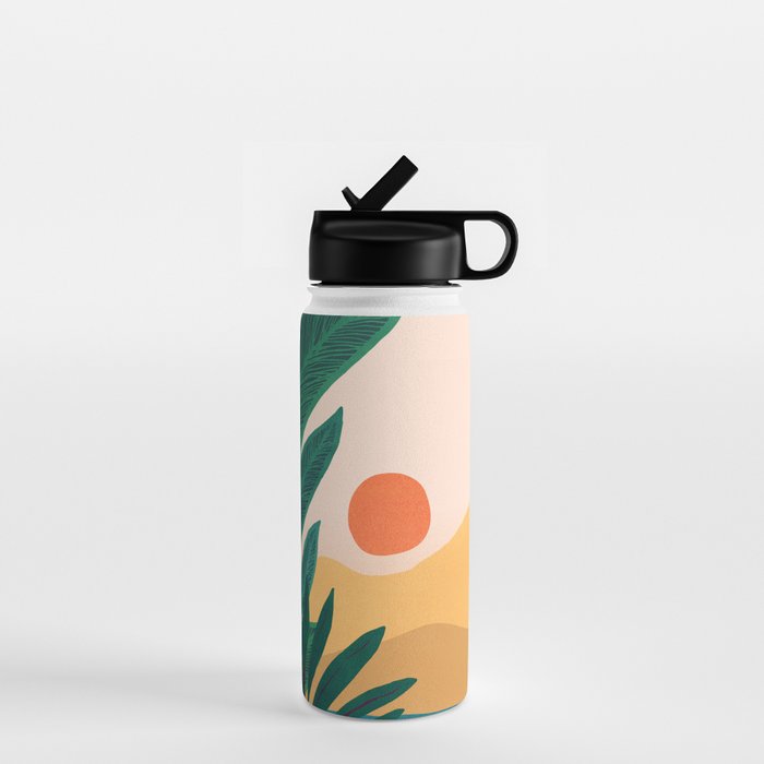 Santa Fe Oasis Desert Landscape with Plants Water Bottle Gallery Image 1