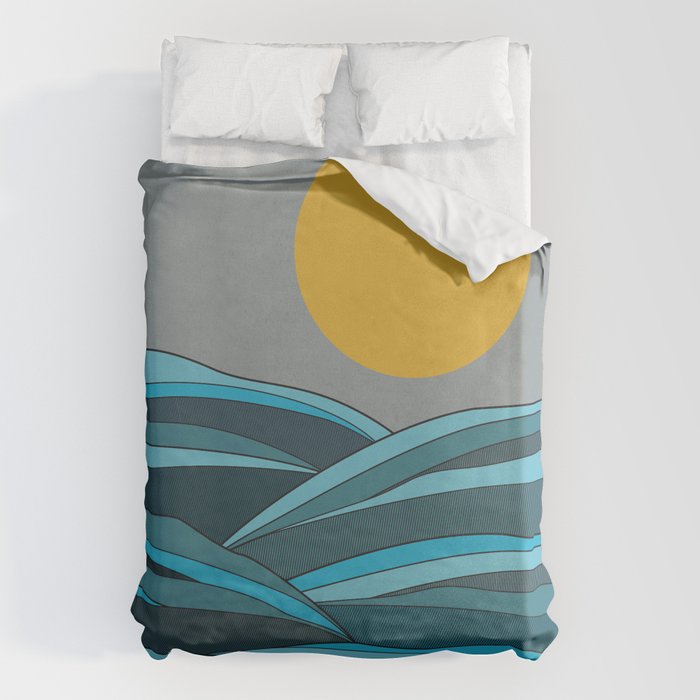 The ocean, waves and sun Duvet Cover Gallery Image 6