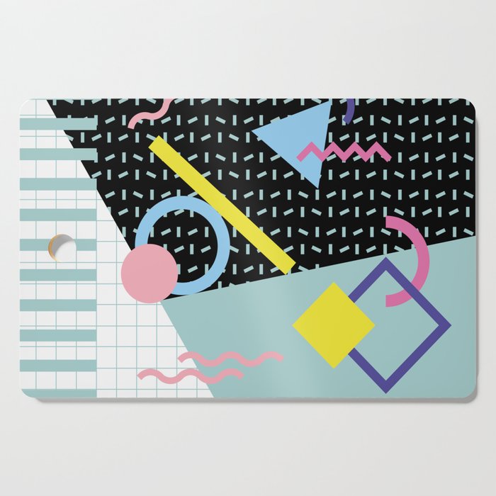 Memphis Pattern 6 - 80s - 90s - Retro Cutting Board Gallery Image 1