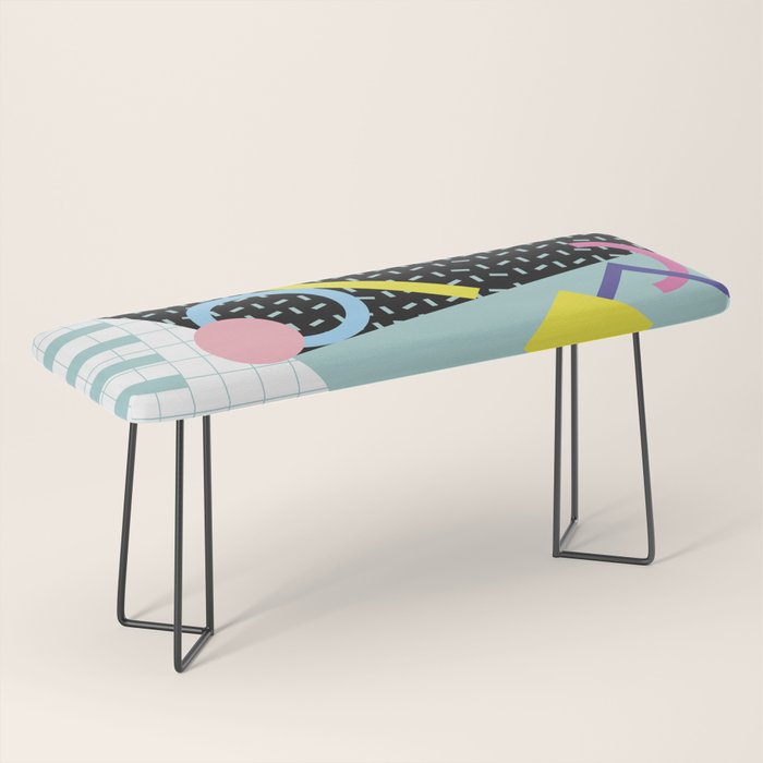 Memphis Pattern 6 - 80s - 90s - Retro Bench Gallery Image 1