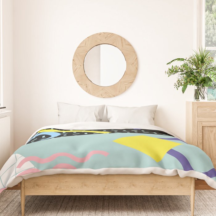 Memphis Pattern 6 - 80s - 90s - Retro Duvet Cover Gallery Image 3