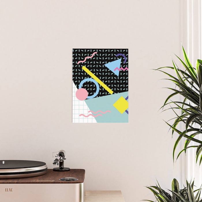 Memphis Pattern 6 - 80s - 90s - Retro Poster Gallery Image 2