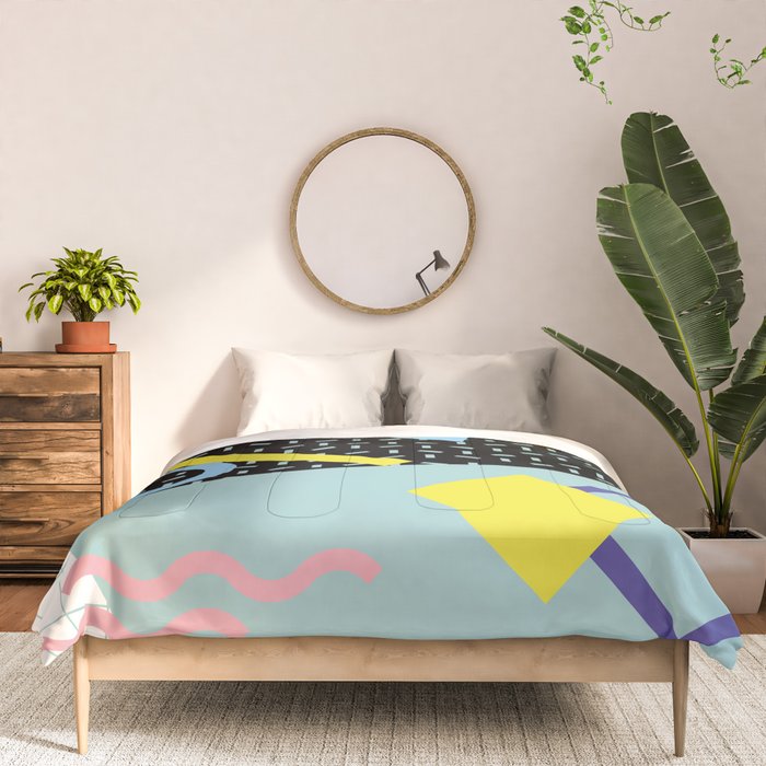 Memphis Pattern 6 - 80s - 90s - Retro Comforter Gallery Image 3