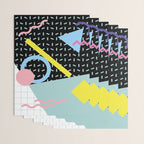 Memphis Pattern 6 - 80s - 90s - Retro Wrapping Paper Gallery Image 3