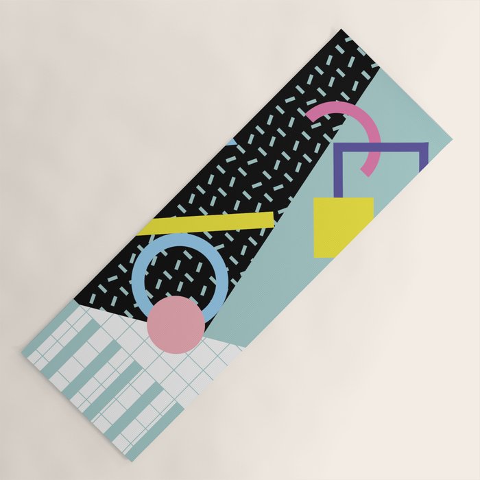 Memphis Pattern 6 - 80s - 90s - Retro Yoga Mat Gallery Image 1