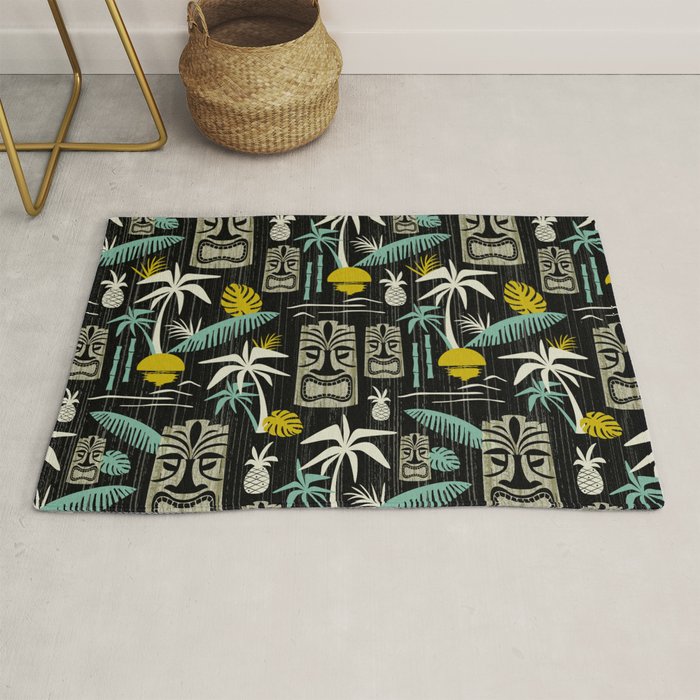 Island Tiki - Black Rug Gallery Image 1