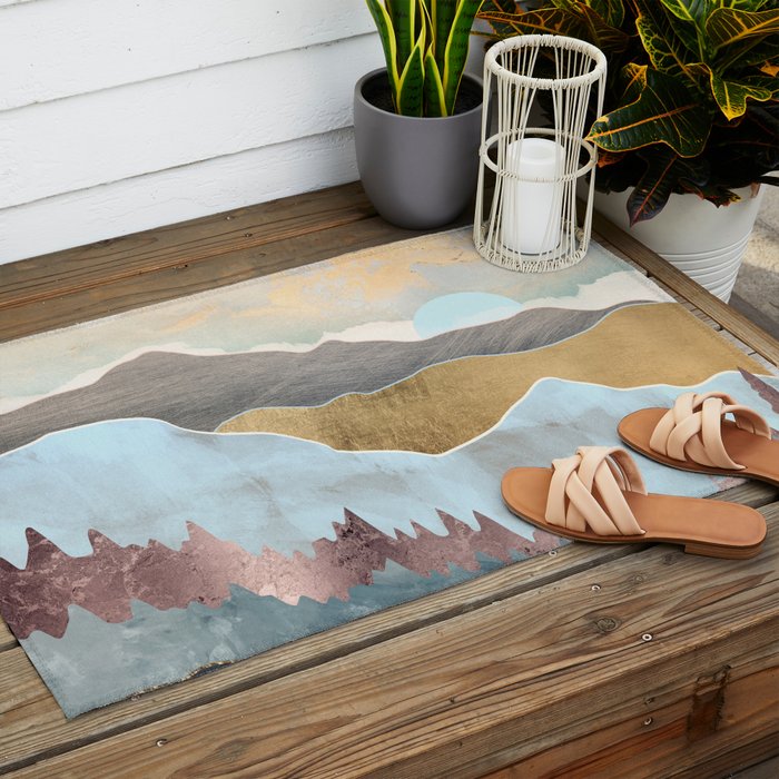 Winter Light Outdoor Rug Gallery Image 2