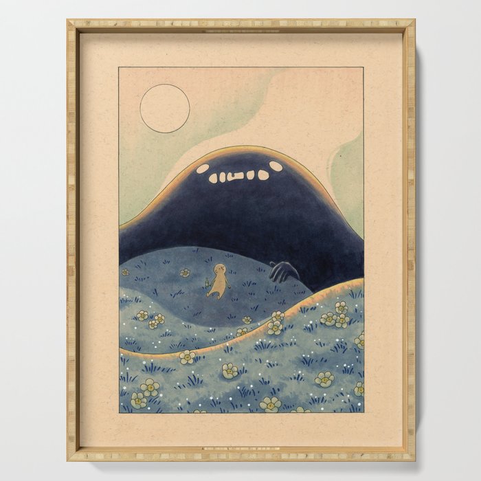 The Fear (Blue) Serving Tray Gallery Image 1