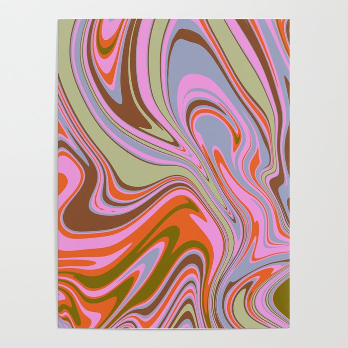 70s Psychedelic Swirl Poster Gallery Image 1