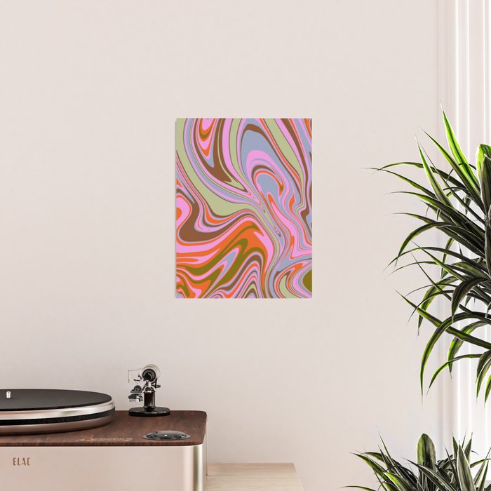 70s Psychedelic Swirl Poster Gallery Image 2