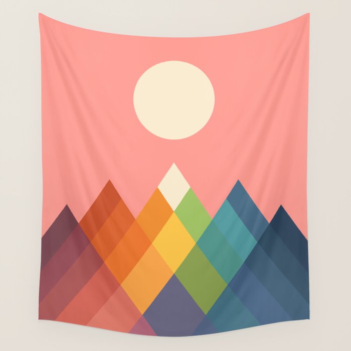 Rainbow Peak Wall Tapestry Gallery Image 1