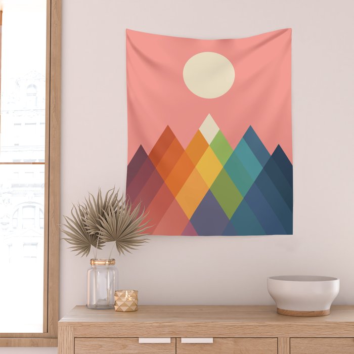 Rainbow Peak Wall Tapestry Gallery Image 2