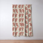 Cherry Tomato Plaid Farmers Market Window Curtain Gallery Image 3