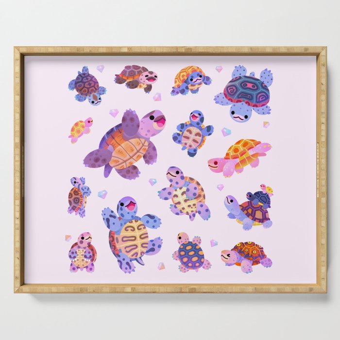 Diamondback terrapin Serving Tray Gallery Image 1