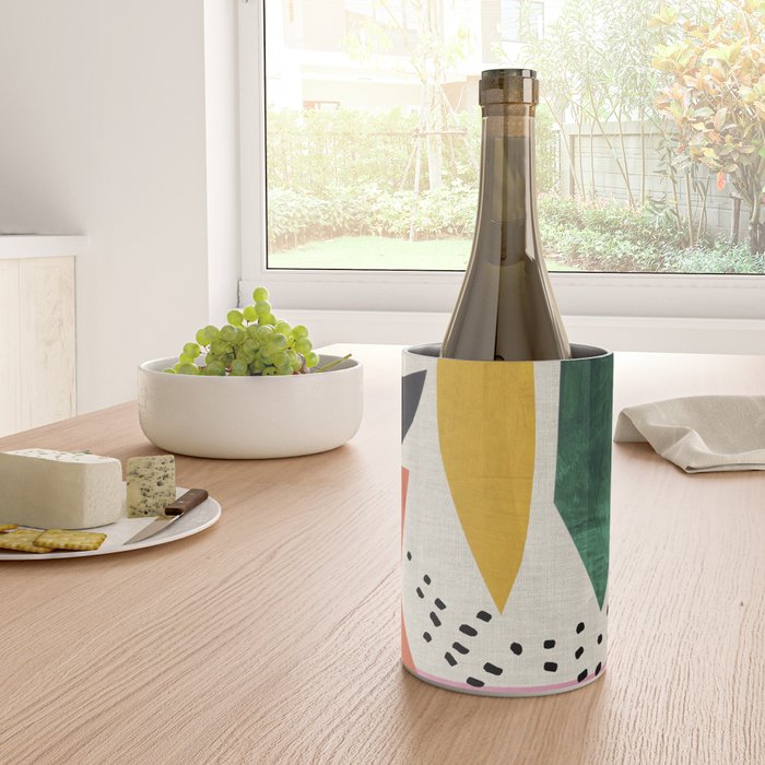 Yellow And Green Shards Wine Chiller Gallery Image 4