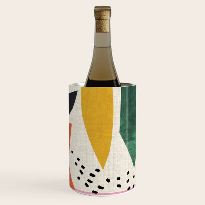 Yellow And Green Shards Wine Chiller Gallery Image 1