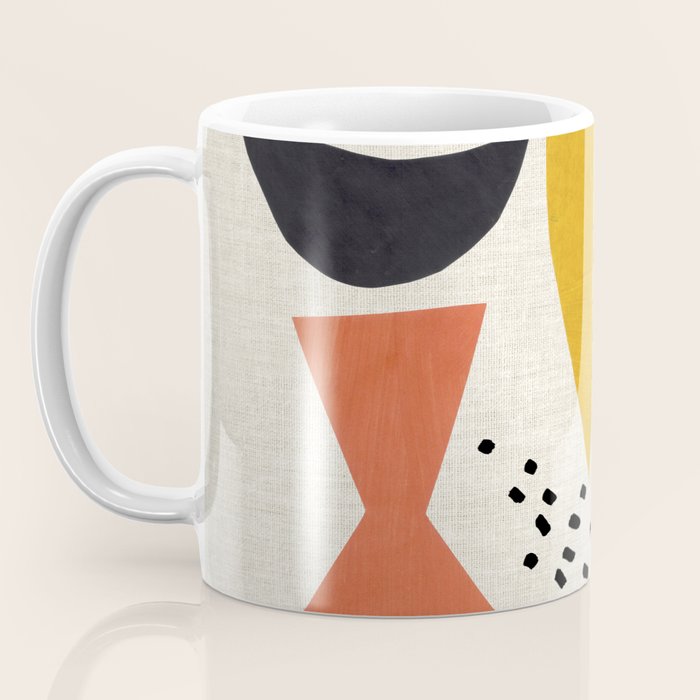 Yellow And Green Shards Coffee Mug Gallery Image 3