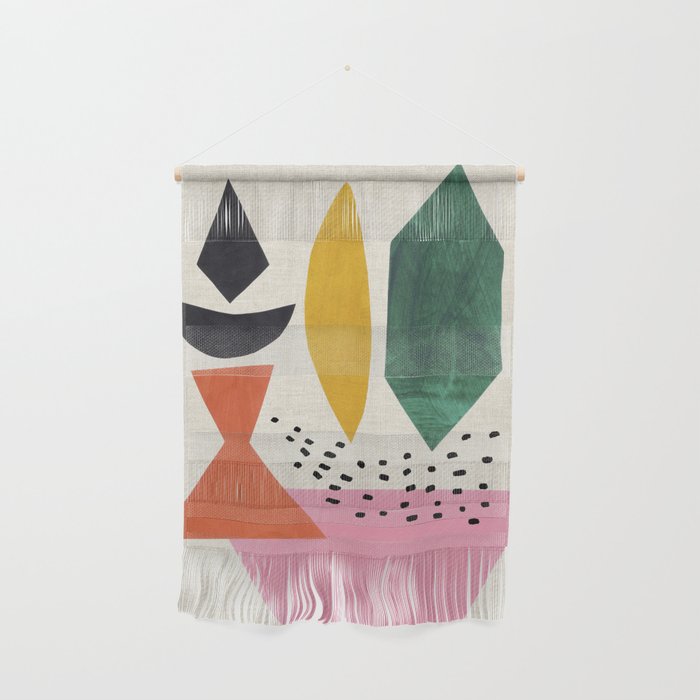 Yellow And Green Shards Wall Hanging Gallery Image 1