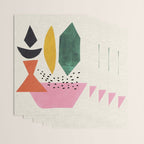 Yellow And Green Shards Wrapping Paper Gallery Image 3