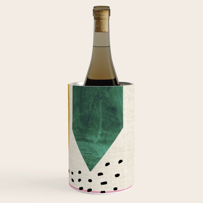 Yellow And Green Shards Wine Chiller Gallery Image 3