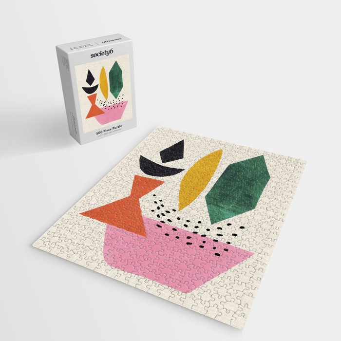 Yellow And Green Shards Jigsaw Puzzle Gallery Image 2
