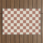 DESERT CHECKER CLAY Outdoor Rug Gallery Image 1