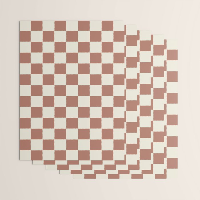 DESERT CHECKER CLAY Wrapping Paper Gallery Image 3