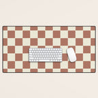 DESERT CHECKER CLAY Desk Mat Gallery Image 1
