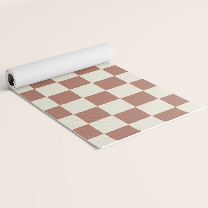 DESERT CHECKER CLAY Yoga Mat Gallery Image 2