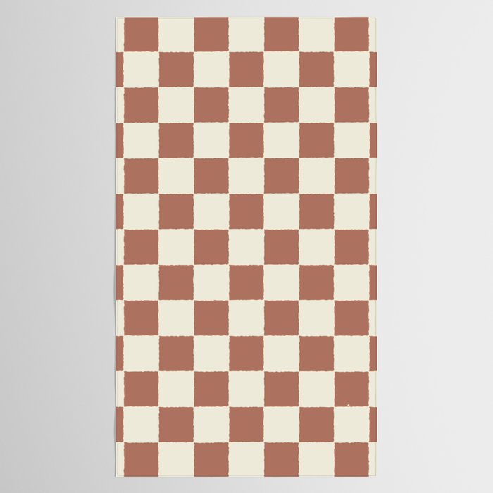 DESERT CHECKER CLAY Tablecloth Gallery Image 2