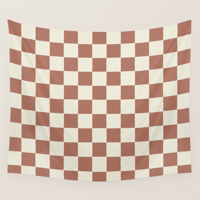 DESERT CHECKER CLAY Wall Tapestry Gallery Image 4
