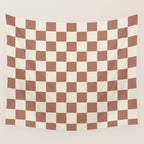 DESERT CHECKER CLAY Wall Tapestry Gallery Image 4