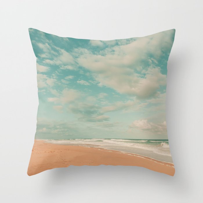 California Coast - Malibu Beach Nature, Landscape Photography Throw Pillow Gallery Image 1