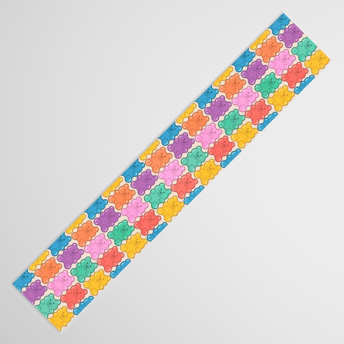 Rainbow Jelly Bears Pattern Table Runner Gallery Image 3