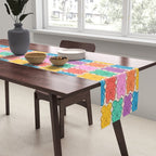 Rainbow Jelly Bears Pattern Table Runner Gallery Image 2