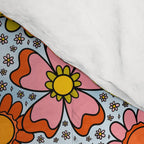 Groovy Flowers in Blue Comforter Gallery Image 4