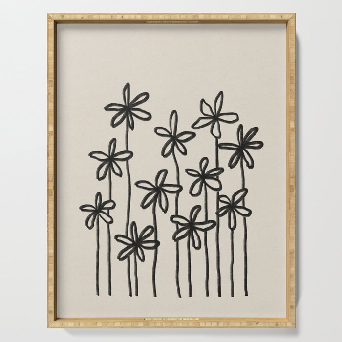 A Field Of Flowers Serving Tray Gallery Image 1