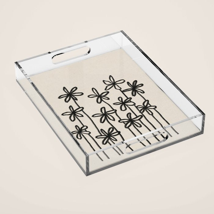 A Field Of Flowers Acrylic Tray Gallery Image 1