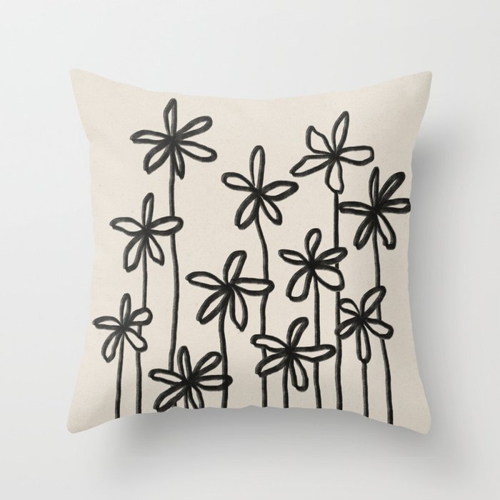 A Field Of Flowers Throw Pillow Gallery Image 6
