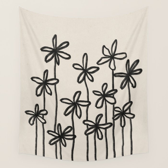 A Field Of Flowers Wall Tapestry Gallery Image 4